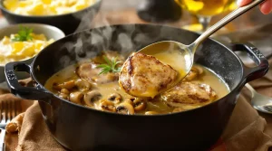 Filet mignon aux champignons et à la moutarde : fondant, crémeux, prêt en 30 minutes