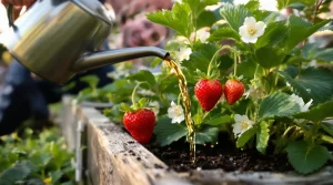 Les fraisiers donnent de plus gros fruits si vous les arrosez au printemps avec cet ingrédient