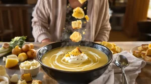 Soupe poireaux-pommes de terre de Cyril Lignac : la recette gourmande qui rappelle celle de mamie