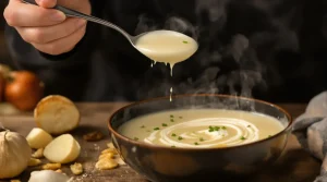 « Une de mes soupes préférées » : mon velouté blanc fondant, plein de goût et bon pour la santé