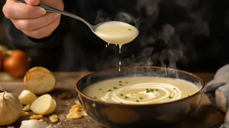 « Une de mes soupes préférées » : mon velouté blanc fondant, plein de goût et bon pour la santé