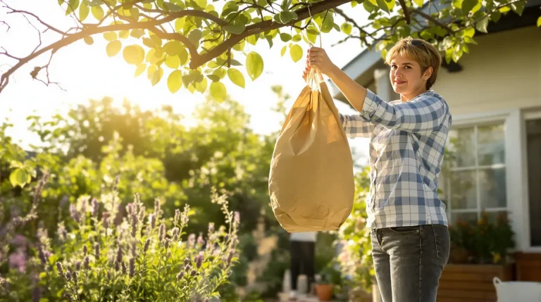 Ce sac en papier kraft accroché dès aujourd’hui à une branche tient les frelons asiatiques loin tout l’été