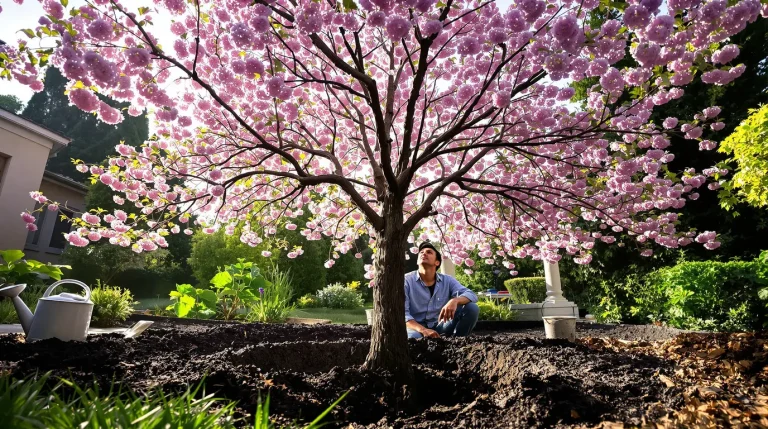 Cet arbre pousse aussi vite que le bambou, mais sa floraison remarquable fait toute la difference