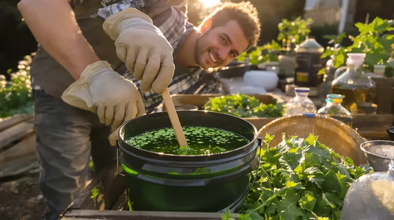 Comment je fabrique un purin d’ortie sans odeur pour fortifier naturellement tout le jardin