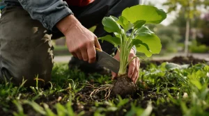 Comment je me débarrasse du plantain au jardin : la méthode simple qui évite qu’il revienne