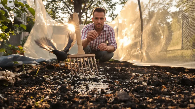 Comment protéger les semis de gazon des oiseaux : 8 astuces efficaces que j’utilise au jardin