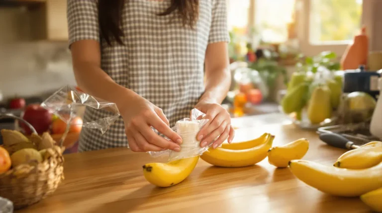 « Elles ne noircissent plus » : mon astuce toute simple pour garder vos bananes bien fraîches très longtemps