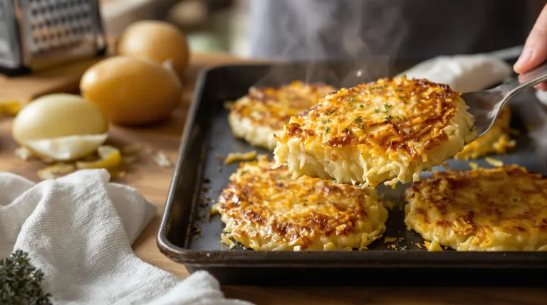 Je les prépare en 10 minutes : mes galettes de pommes de terre crousti-dorées au four, légères et bien meilleures que des frites Je les prépare en 10 minutes : mes galettes de pommes de terre crousti-dorées au four, légères et bien meilleures que des frites