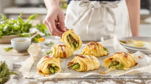 Je prépare toujours ces feuilletés aux asperges à l’avance pour être sereine à Pâques et profiter de mes invités