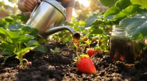 Les fraisiers donnent des fruits plus gros si on les arrose au printemps avec cet ingrédient de cuisine