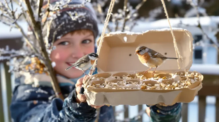 Ne jetez plus vos vieilles boîtes d’œufs : au jardin, elles attirent les oiseaux tout l’hiver