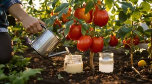 Tomates plus grosses et plus savoureuses : ajoutez 3 cuillères de ce produit à l’eau pour comprendre pourquoi