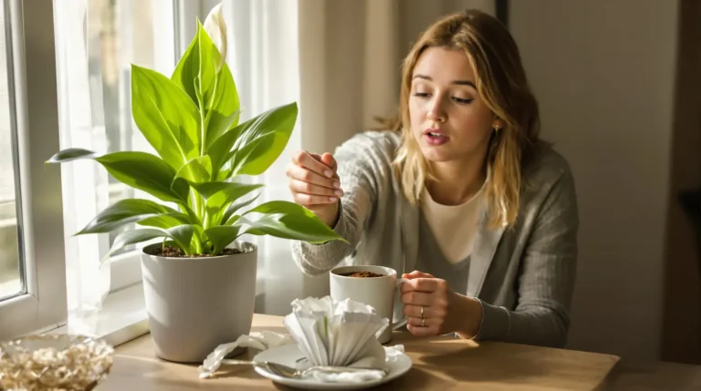 Votre lys de paix ne fleurit plus ? Ce déchet de cuisine le couvre de fleurs encore et encore