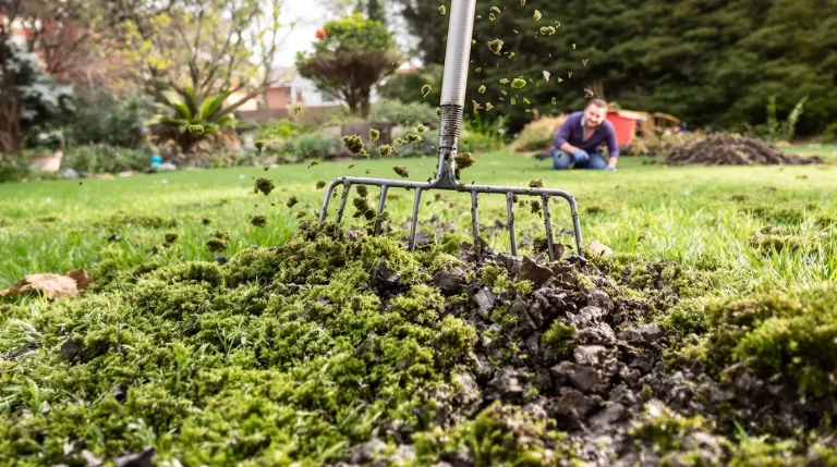 Votre pelouse est envahie de mousse après l’hiver ? Le geste tout simple que les paysagistes appliquent toujours