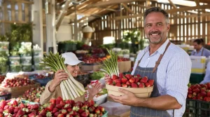 Asperges et fraises en pleine production : les consommateurs sont aux anges à La Marquise de Vers