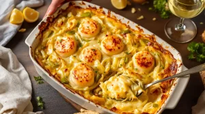 Gratin poireaux–Saint-Jacques : si simple à préparer, parfait pour un vrai repas de fête