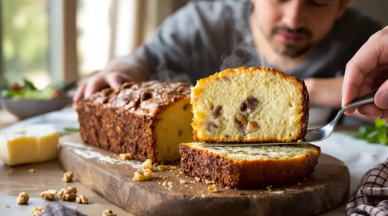La recette ultra rapide que je fais tout le temps : mon cake fondant à la fourme d’Ambert et noix