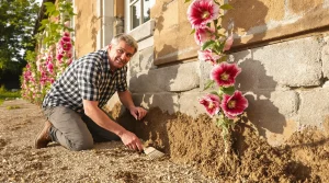 Les anciens plantaient des roses trémières contre le mur : voici ce qu’elles font vraiment au sol