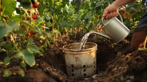 Pourquoi de plus en plus de jardiniers plantent un vieux seau au milieu de leur potager, voici pourquoi