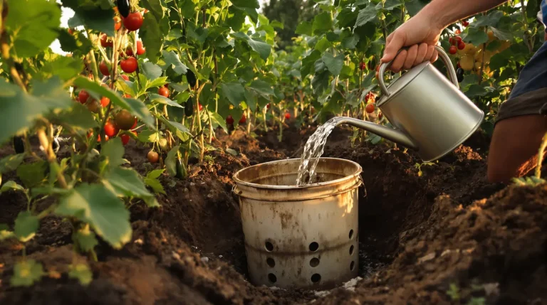 Pourquoi de plus en plus de jardiniers plantent un vieux seau au milieu de leur potager, voici pourquoi