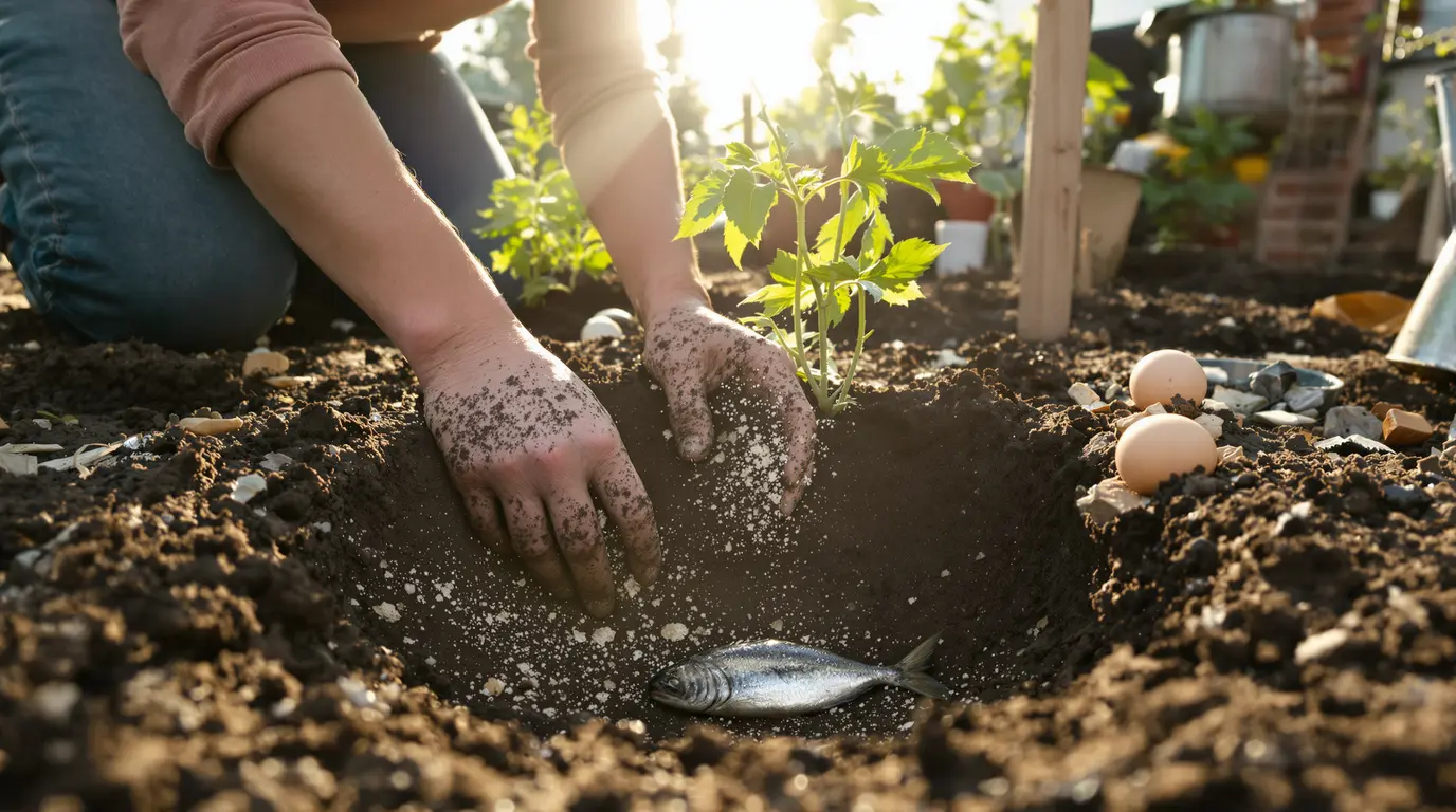 Tomates au potager : l’ingrédient naturel à enterrer au pied pour une récolte spectaculaire Tomates au potager : l’ingrédient naturel à enterrer au pied pour une récolte spectaculaire