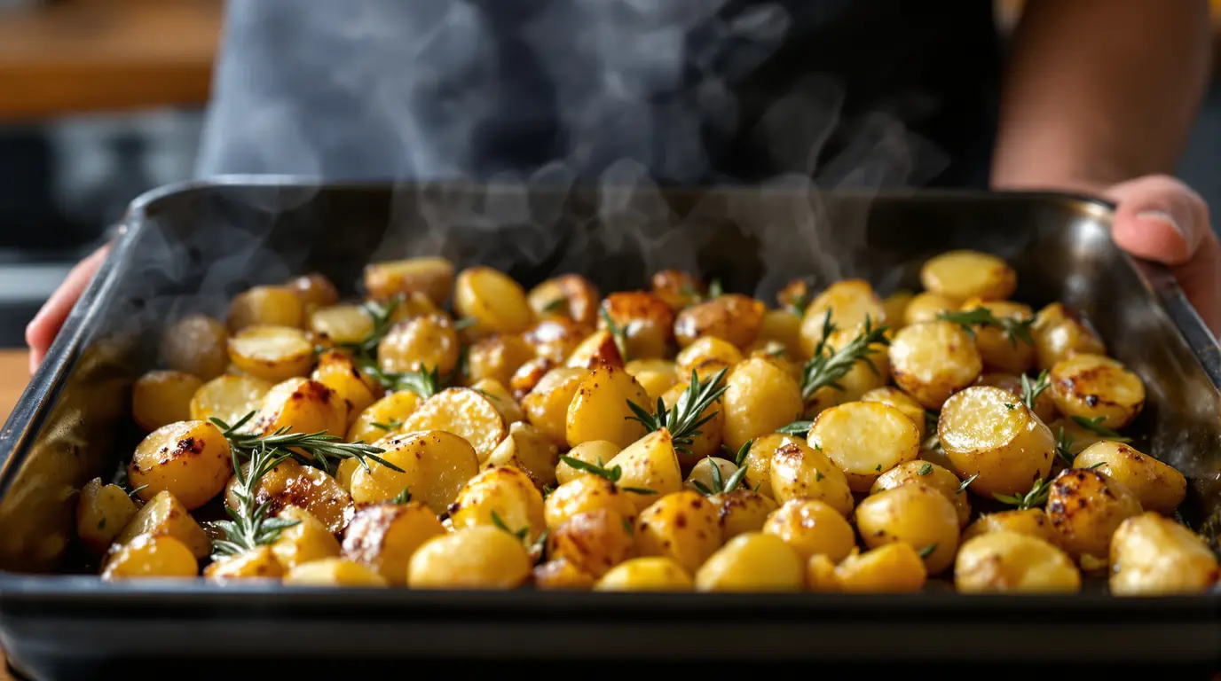 Voici comment je cuis des pommes de terre grenaille au four pour qu'elles soient bien dorées Voici comment je cuis des pommes de terre grenaille au four pour qu'elles soient bien dorées